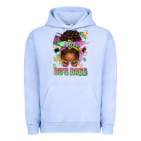 Pigment Grape Ice 80's babe afro messy bun Urban Hoodie - texasbilliewilder