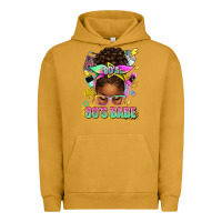 Pigment Peanut Butter 80's babe afro messy bun Urban Hoodie - texasbilliewilder