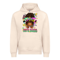 Sandshell 80's babe afro messy bun Urban Hoodie - texasbilliewilder