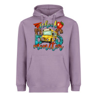 Lavender school bus monitor Heavyweight Hoodie - NancyCooperArtShop
