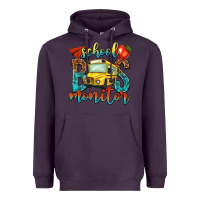 Plum school bus monitor Heavyweight Hoodie - NancyCooperArtShop