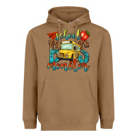 Toasted Coconut school bus monitor Heavyweight Hoodie - NancyCooperArtShop