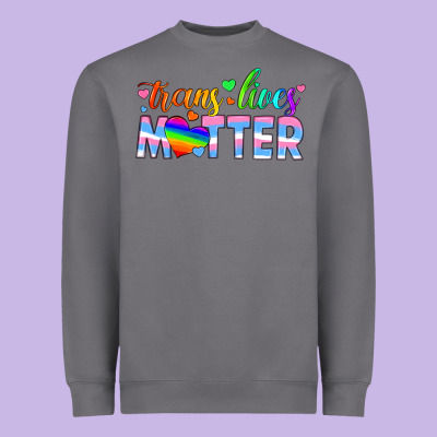 Trans Lives Matter Heavyweight Sweatshirt Designed By Hra Design Shop