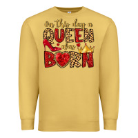 Antique Gold on this day a queen was born Premium Sweatshirt - MaliasSmallBusiness