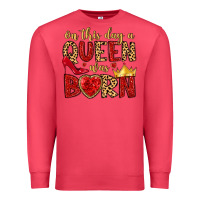 Cardinal on this day a queen was born Premium Sweatshirt - MaliasSmallBusiness