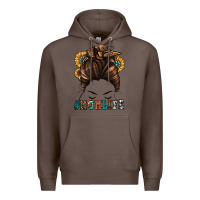 Coffee mom life messy bun Premium Hoodie - Jasminsmagicworld