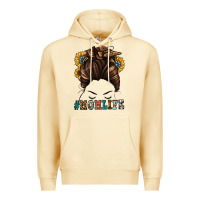Pina Colada mom life messy bun Premium Hoodie - Jasminsmagicworld