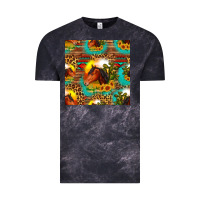 Cloud Black desert horse seamless patern Vintage Tee - HRA Design Shop