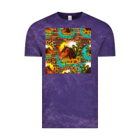Cloud Purple desert horse seamless patern Vintage Tee - HRA Design Shop