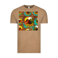 Vintage Coffee desert horse seamless patern Vintage Tee - HRA Design Shop