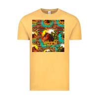 Vintage Mustard desert horse seamless patern Vintage Tee - HRA Design Shop