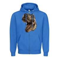 True Royal Tyrannosaurus T Rex Face Zipper Hoodie - LillyAllenDesigns