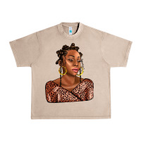 French Oak afro woman Urban Heavy Tee - AdoDesignShop