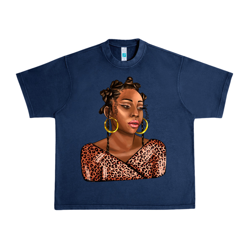 Afro Woman Urban Heavy Tee by AdoDesignShop | Teevron
