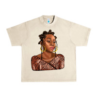 Sandshell afro woman Urban Heavy Tee - AdoDesignShop