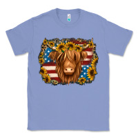 Colony Blue 4th of july shaggy cow Classic Tee - Jasminsmagicworld