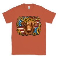 Copper 4th of july shaggy cow Classic Tee - Jasminsmagicworld