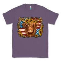 Lavender 4th of july shaggy cow Classic Tee - Jasminsmagicworld
