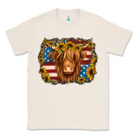 Natural 4th of july shaggy cow Classic Tee - Jasminsmagicworld