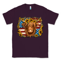Plum 4th of july shaggy cow Classic Tee - Jasminsmagicworld