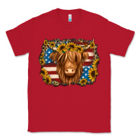 Red 4th of july shaggy cow Classic Tee - Jasminsmagicworld