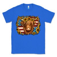 True Royal 4th of july shaggy cow Classic Tee - Jasminsmagicworld