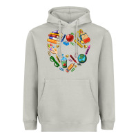 Moon Dust teacher heart custom Heavyweight Hoodie - NancyCooperArtShop