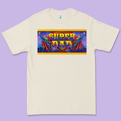 Super Dad Premium Tee Designed By Barkaloodesign