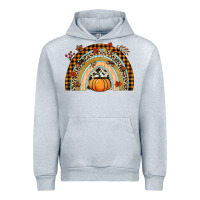Heather Grey Fall rainbow pumpkin Urban Hoodie - NancyCooperArtShop