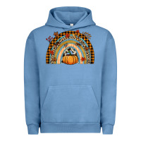 Pigment Pebble Blue Fall rainbow pumpkin Urban Hoodie - NancyCooperArtShop