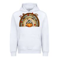 White Fall rainbow pumpkin Urban Hoodie - NancyCooperArtShop