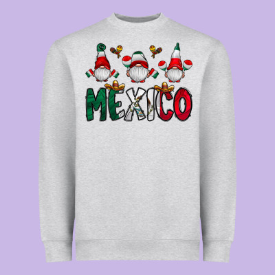 Mexico Gnome Heavyweight Sweatshirt Designed By Cowhidedigitalart