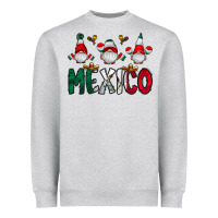 Heather Grey mexico gnome Heavyweight Sweatshirt - CowhideDigitalArt
