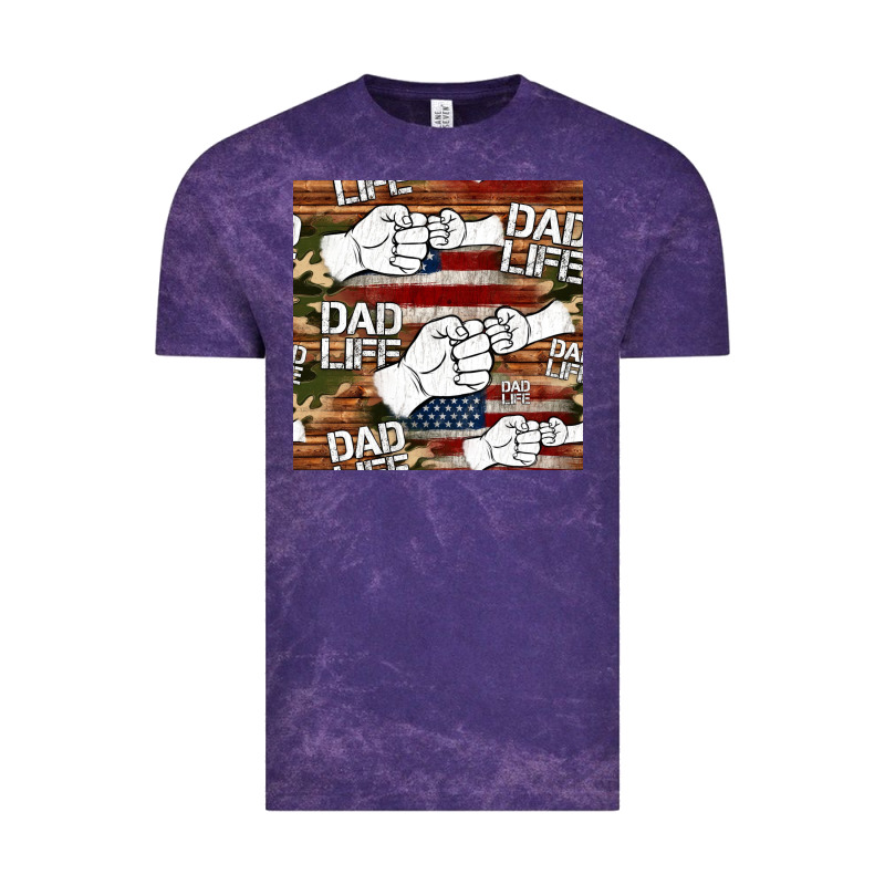 Dad Life Fist Bump Seamless Pattern Vintage Tee by HRA Design Shop | Teevron