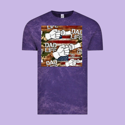 Dad Life Fist Bump Seamless Pattern Vintage Tee Designed By Hra Design Shop