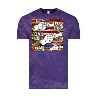 Cloud Purple dad life fist bump seamless pattern Vintage Tee - HRA Design Shop
