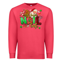 Cardinal santas favorite nail tech Premium Sweatshirt - MaliasSmallBusiness