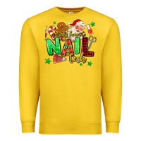 Lemon santas favorite nail tech Premium Sweatshirt - MaliasSmallBusiness