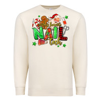 Sandshell santas favorite nail tech Premium Sweatshirt - MaliasSmallBusiness