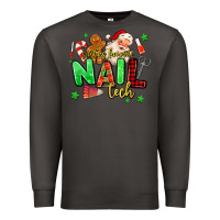 Smoke santas favorite nail tech Premium Sweatshirt - MaliasSmallBusiness