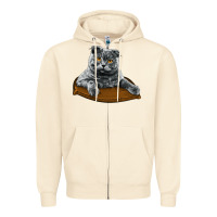 Sandshell Scottish Fold Zipper Hoodie - LillyAllenDesigns