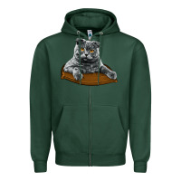 Sports Green Scottish Fold Zipper Hoodie - LillyAllenDesigns