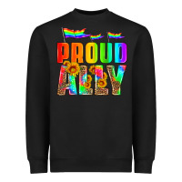 Black proud ally Heavyweight Sweatshirt - HRA Design Shop