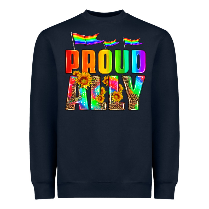 Proud Ally Heavyweight Sweatshirt by HRA Design Shop | Teevron