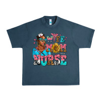 Midnight Navy afro wife mom nurse Urban Heavy Tee - AdoDesignShop