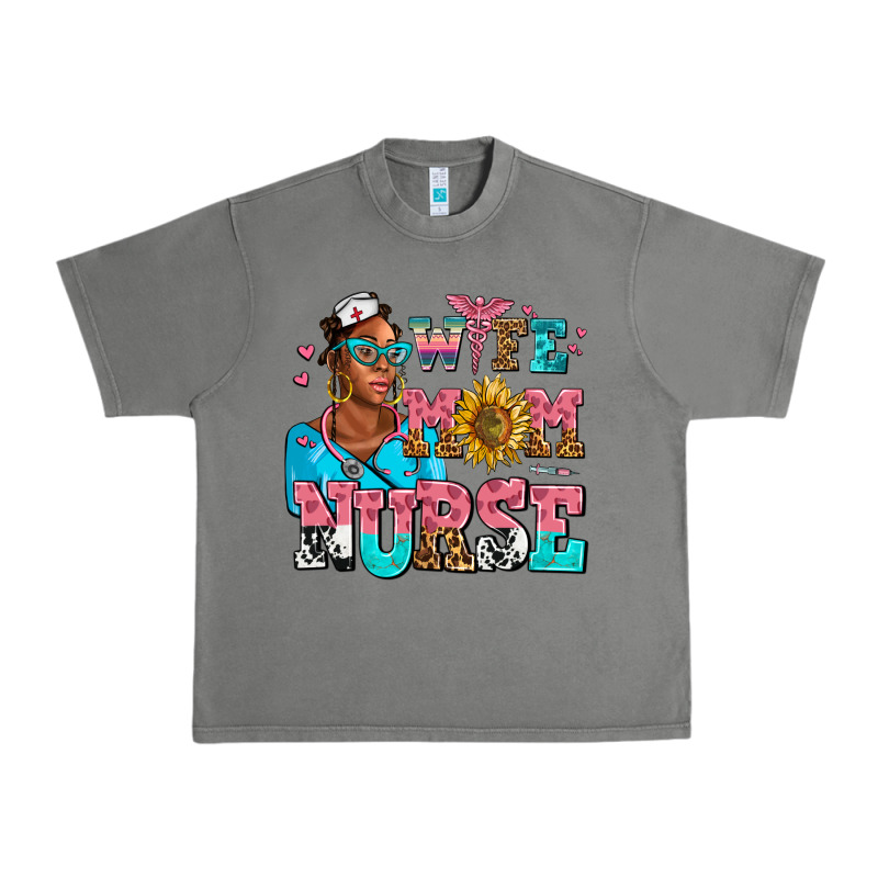 Afro Wife Mom Nurse Urban Heavy Tee by AdoDesignShop | Teevron