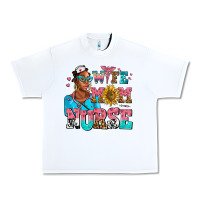 White afro wife mom nurse Urban Heavy Tee - AdoDesignShop