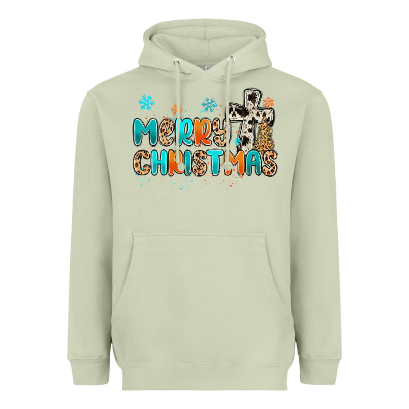 Western Merry Christmas Heavyweight Hoodie by MaliasSmallBusiness | Teevron