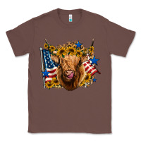 Chestnut 4th of july shaggy cow leopard background Classic Tee - Jasminsmagicworld