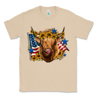 Mushroom 4th of july shaggy cow leopard background Classic Tee - Jasminsmagicworld